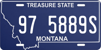 MT license plate 975889S