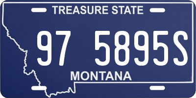 MT license plate 975895S