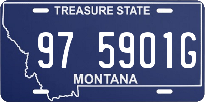 MT license plate 975901G