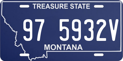 MT license plate 975932V