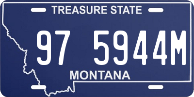 MT license plate 975944M