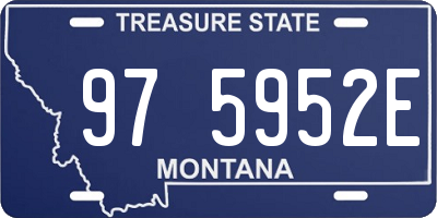 MT license plate 975952E