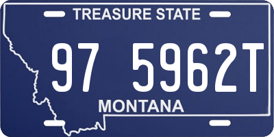 MT license plate 975962T