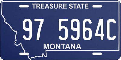 MT license plate 975964C
