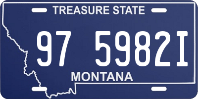 MT license plate 975982I