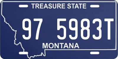MT license plate 975983T