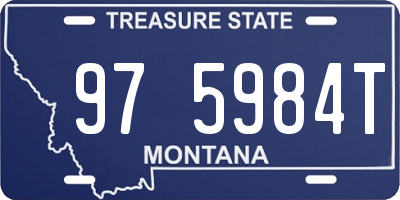 MT license plate 975984T