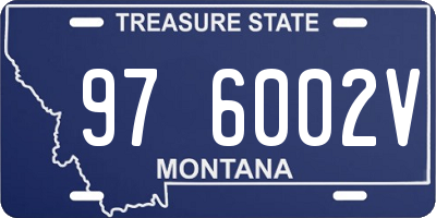 MT license plate 976002V