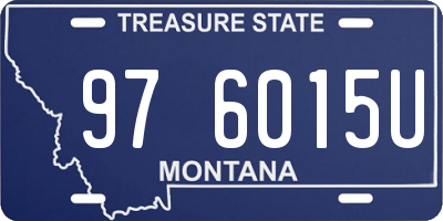 MT license plate 976015U