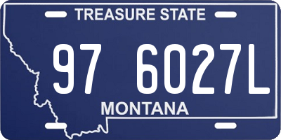 MT license plate 976027L