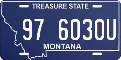 MT license plate 976030U