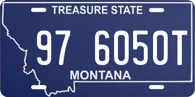 MT license plate 976050T