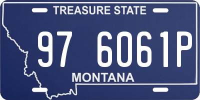 MT license plate 976061P