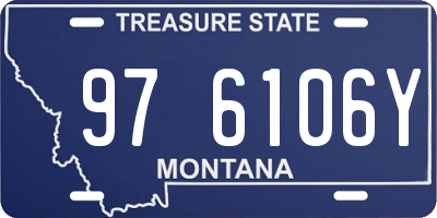 MT license plate 976106Y