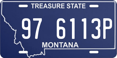 MT license plate 976113P