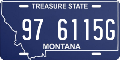 MT license plate 976115G