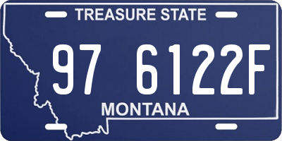 MT license plate 976122F