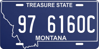 MT license plate 976160C