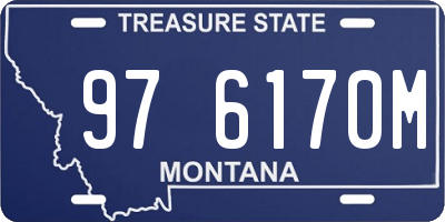 MT license plate 976170M