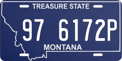 MT license plate 976172P