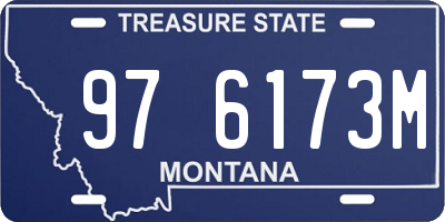 MT license plate 976173M