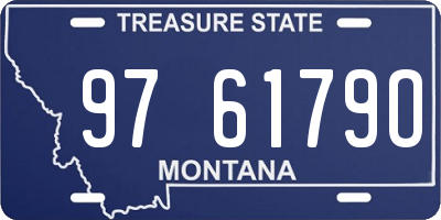 MT license plate 976179O