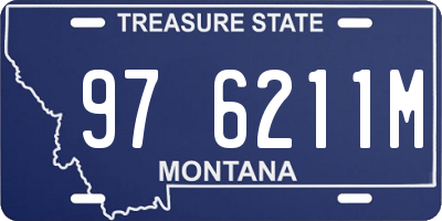 MT license plate 976211M