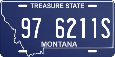 MT license plate 976211S