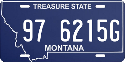MT license plate 976215G