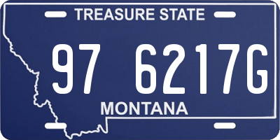 MT license plate 976217G
