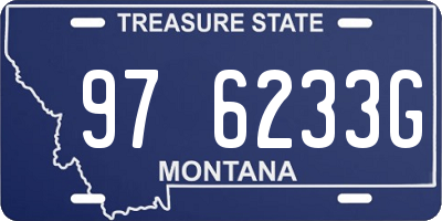 MT license plate 976233G