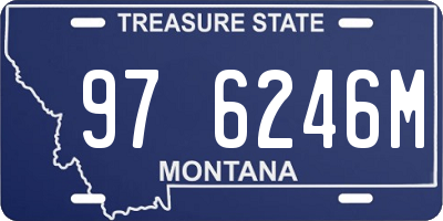 MT license plate 976246M