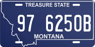 MT license plate 976250B