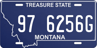 MT license plate 976256G