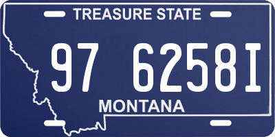 MT license plate 976258I