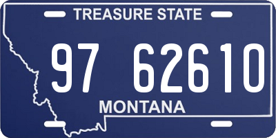 MT license plate 976261O