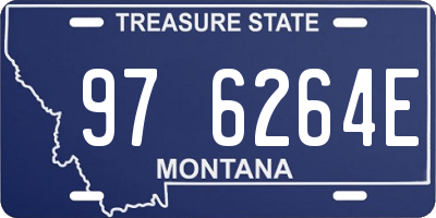 MT license plate 976264E