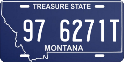 MT license plate 976271T