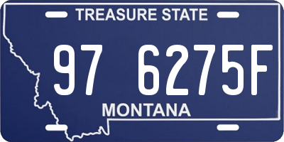 MT license plate 976275F