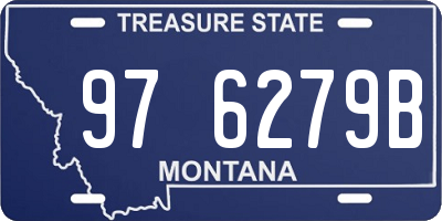 MT license plate 976279B