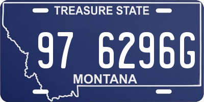 MT license plate 976296G