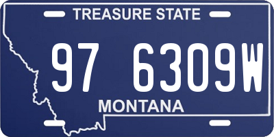 MT license plate 976309W