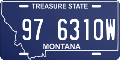 MT license plate 976310W
