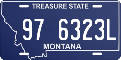 MT license plate 976323L