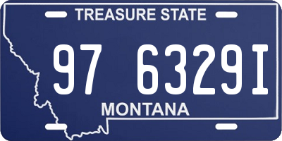 MT license plate 976329I