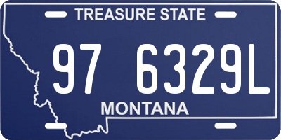 MT license plate 976329L