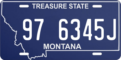 MT license plate 976345J