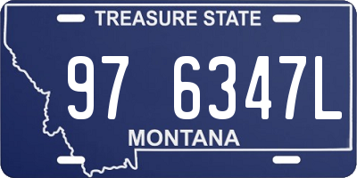 MT license plate 976347L