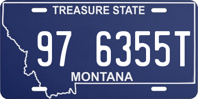 MT license plate 976355T
