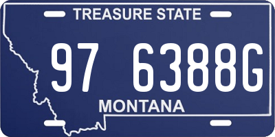 MT license plate 976388G